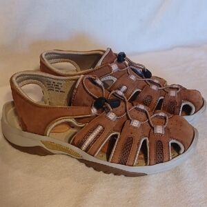 Privo By Clark Brown Leather Sandals Women's Size 8
